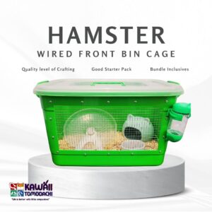 Hamster Bin cage wired front