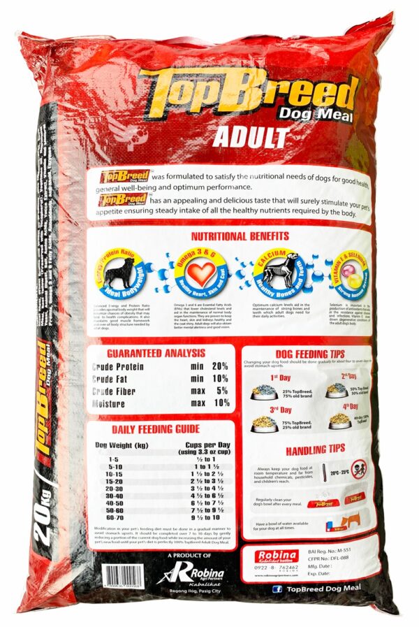 Top Breed Adult Dog Food 20kg – Complete & Balanced Nutrition - Image 4