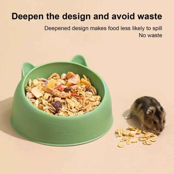 Hamster Food Bowl – Stable Pet Feeder Dish for Small Pets (Pink/Blue) - Image 3