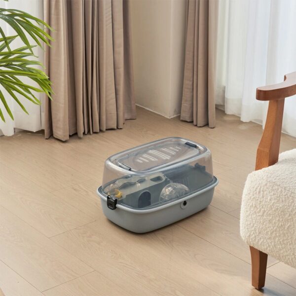 Winterwhite Hamster Bundle with Bigger Plastic Cage & Bedding - Image 4
