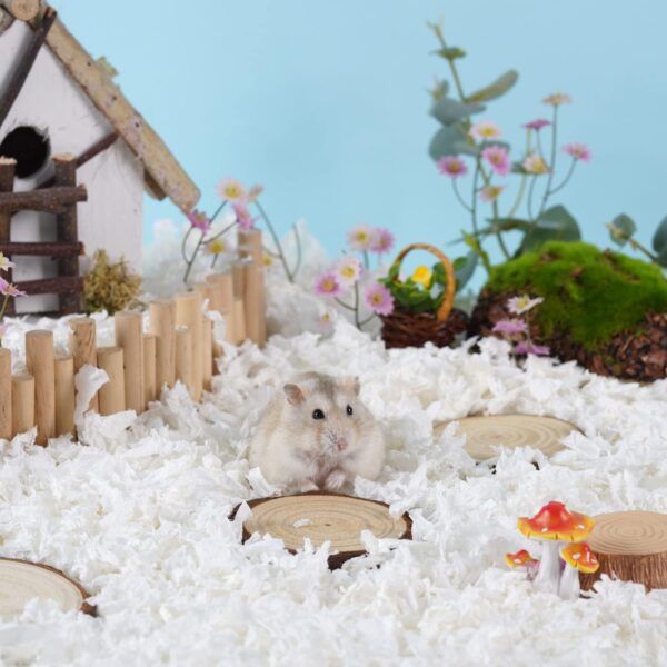 Jonsaty Hamster Paper Bedding 1LB – Clean & Cozy, Odor Control for Small Pets - Image 2