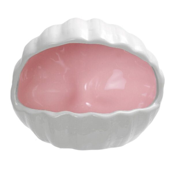 Ceramic Hamster Shell House – Cool Hideout for Small Pets (Pink/Blue) - Image 6