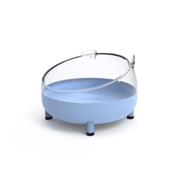 Hamster Sand Bath Box with Transparent Lid – 16.5cm (Pink, Blue, White) - Image 5