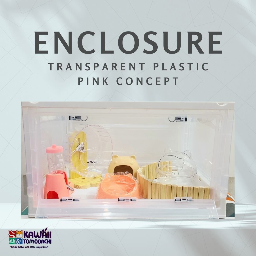 Hamster Transparent Plastic Enclosure