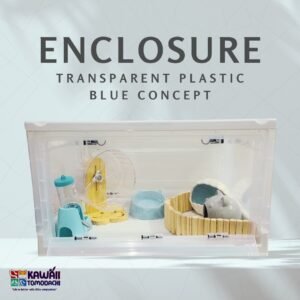 Hamster Transparent Plastic Enclosure Starter Bundle