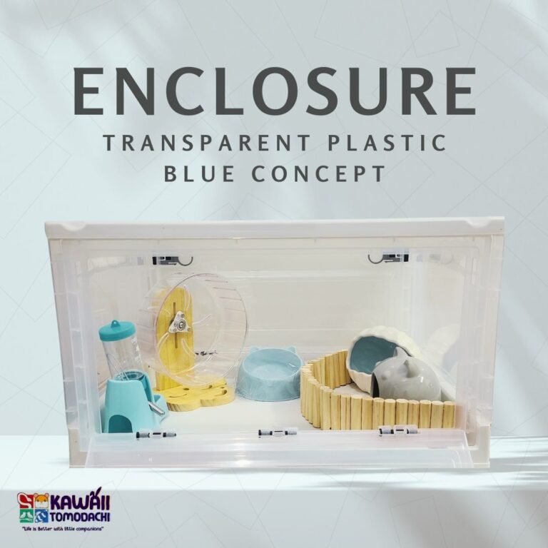 Hamster Transparent Plastic Enclosure Starter Bundle