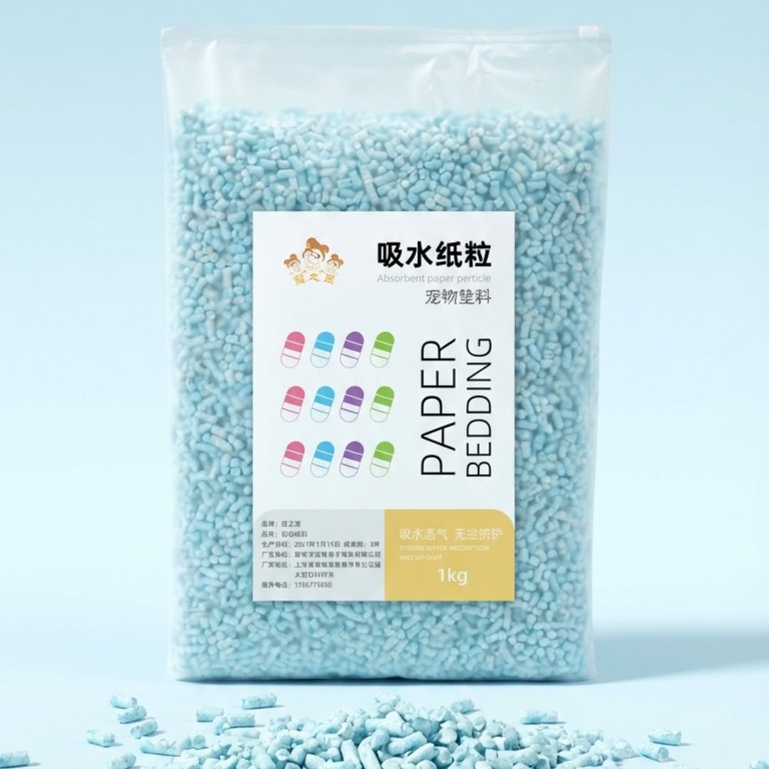 Blue Paper Bedding for Hamsters 1KG