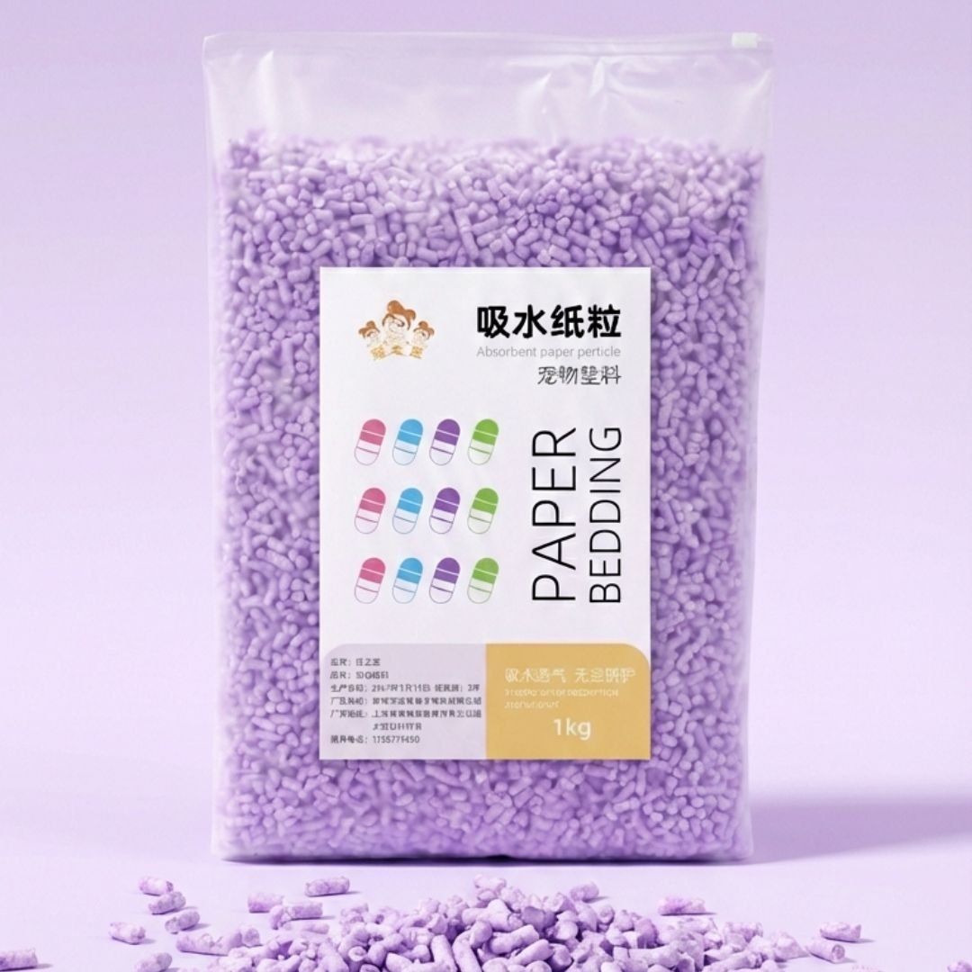 Violet Paper Bedding for Hamsters 1KG