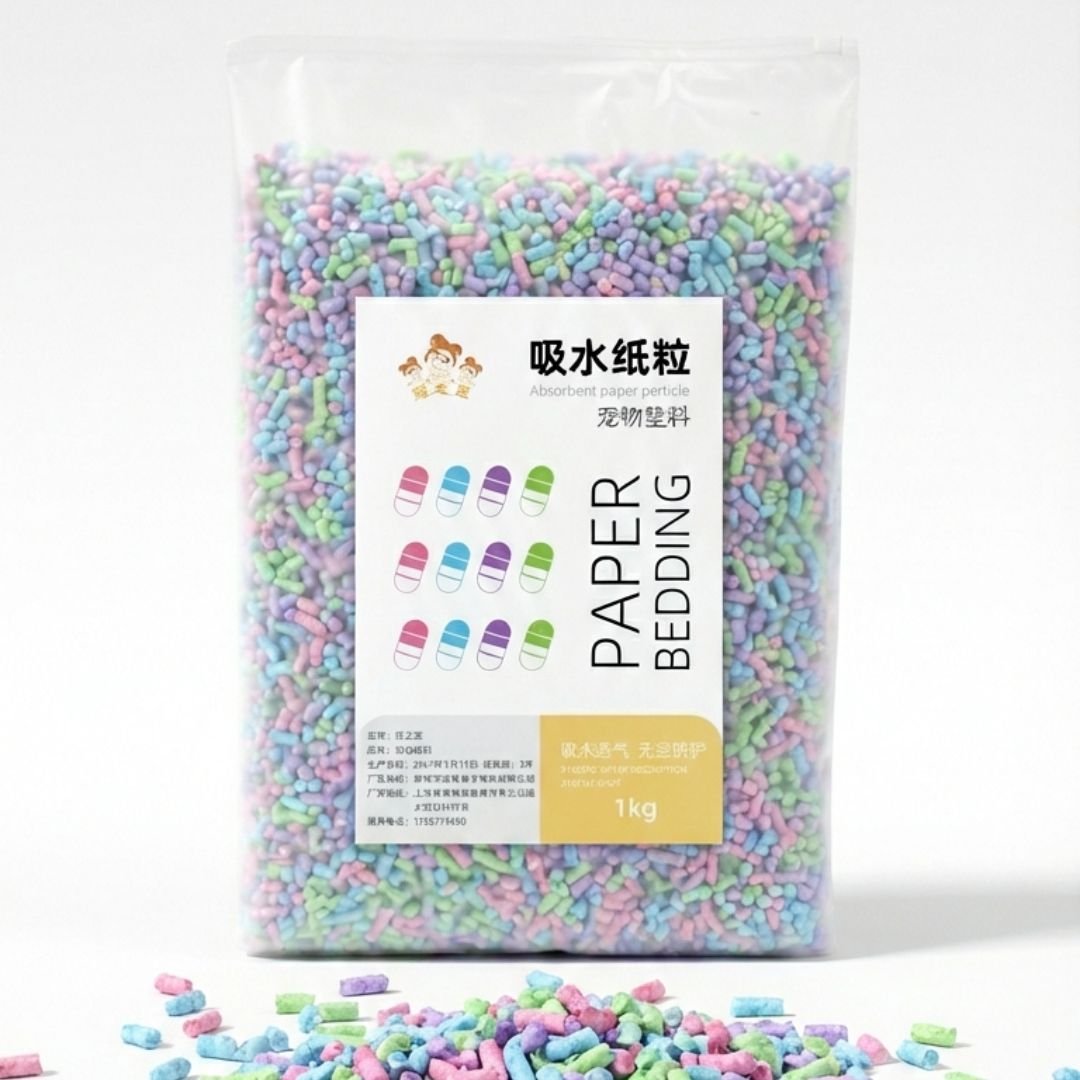 Multicolored Paper Bedding for Hamsters 1KG