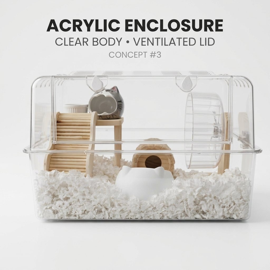 Dwarf Acrylic Enclosure Basic Complete Concept 3