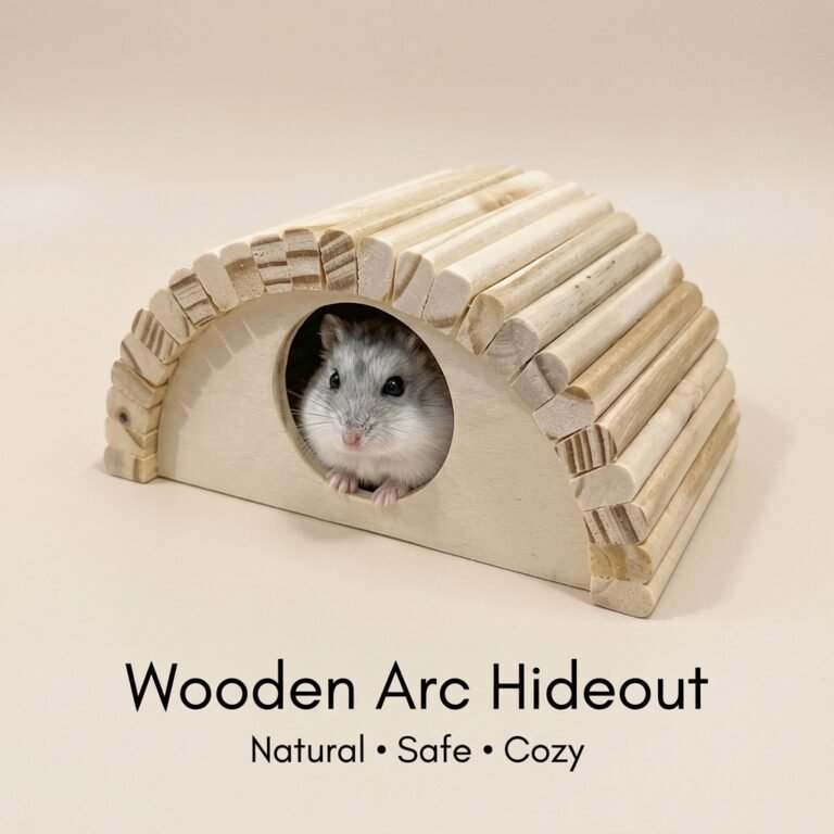 Wooden Arc Hideout for Hamsters