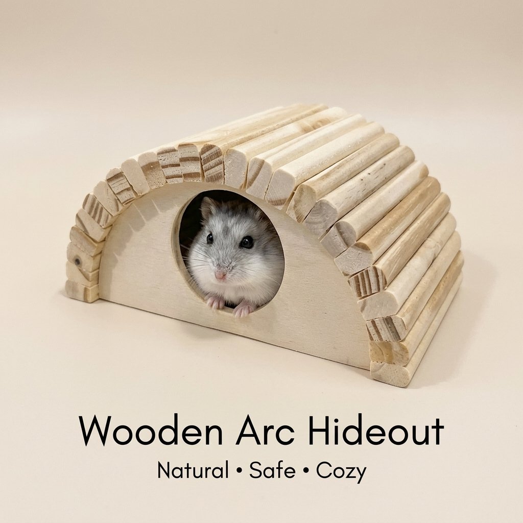 Wooden Arc Hideout for Hamsters